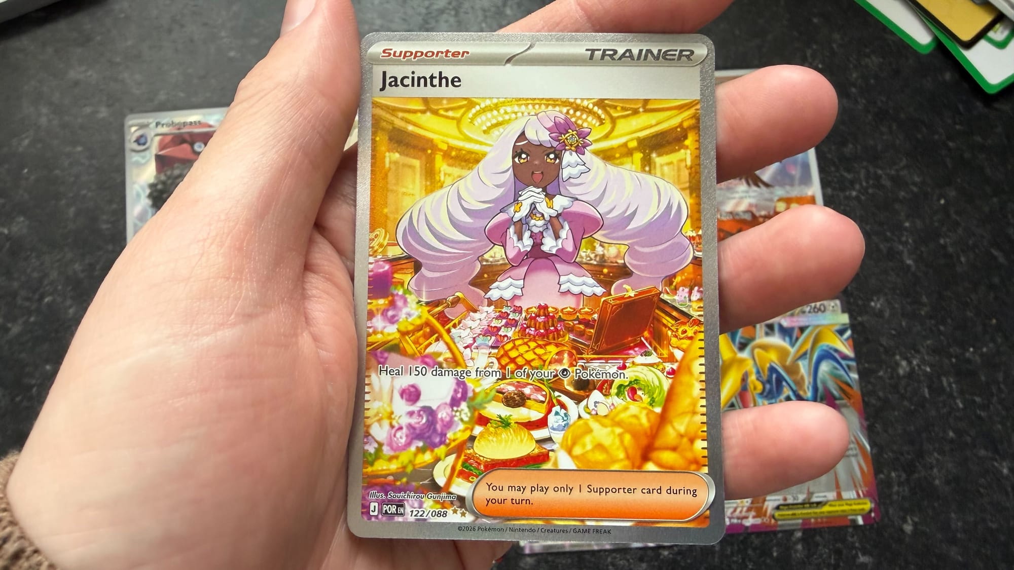Jacinthe SIR Pokemon card from Pokemon Perfect Order