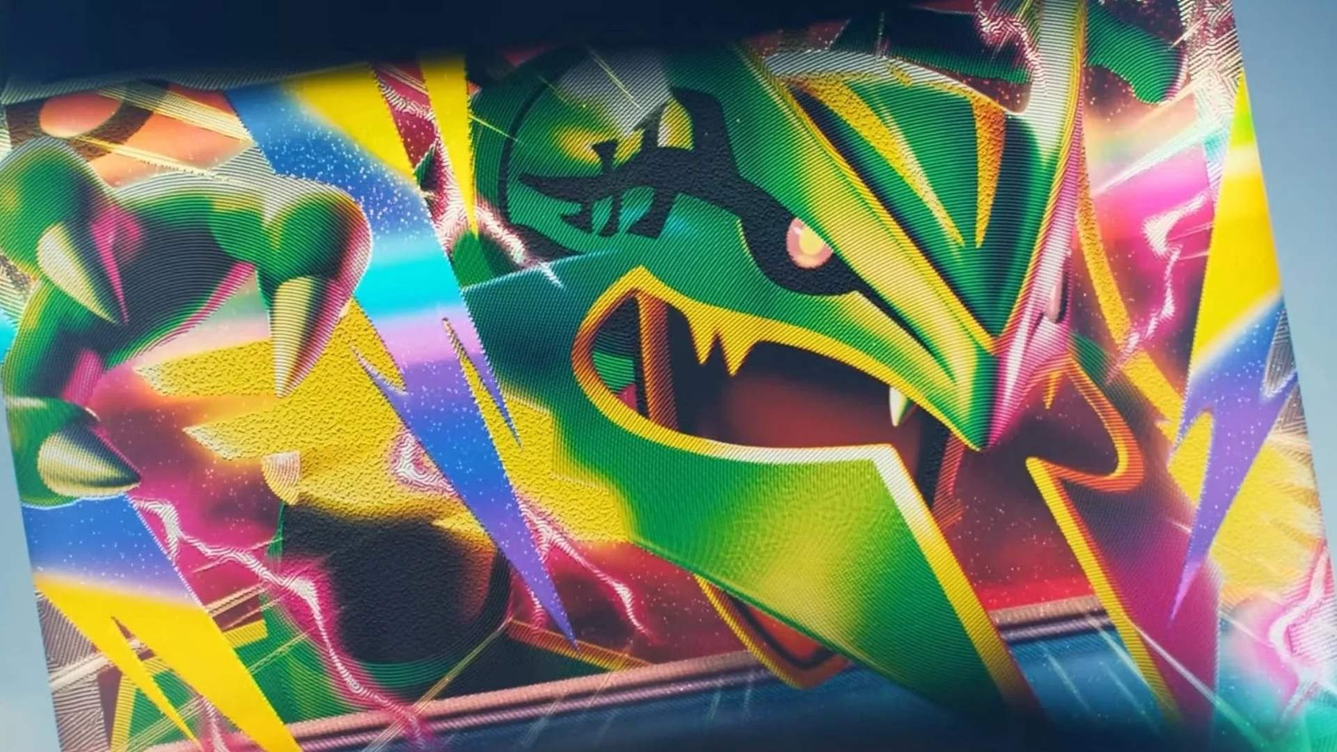 Mega Rayquaza ex Pokémon card from Delta Reign
