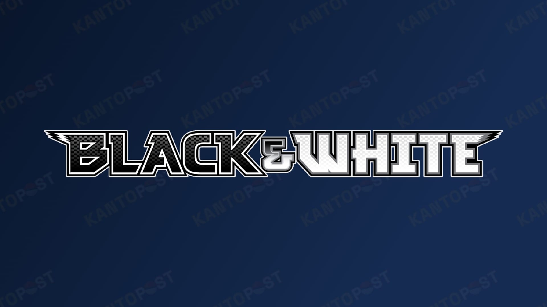 Pokemon set Black and White logo