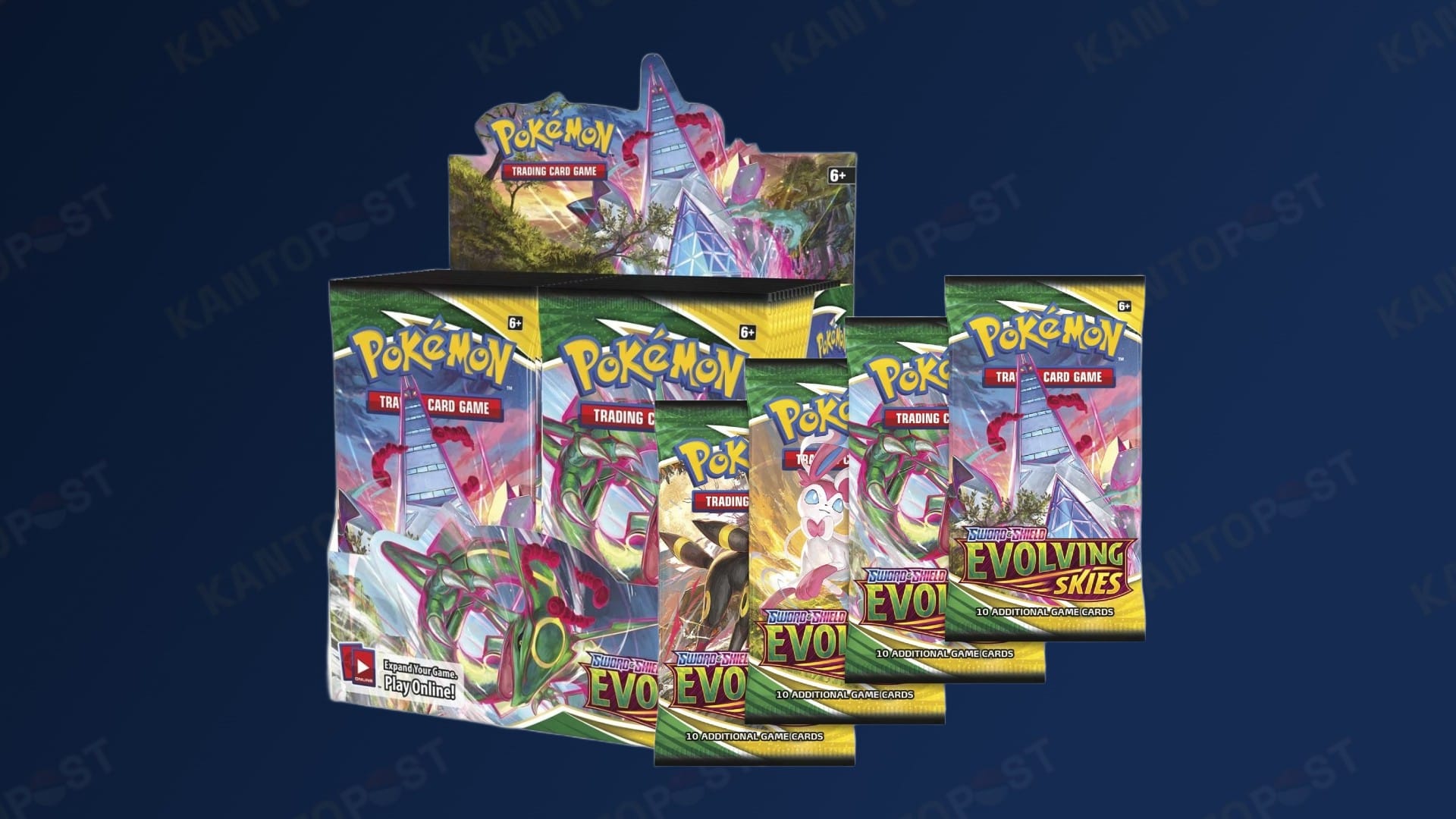 Pokemon Evolving Skies booster box and packs