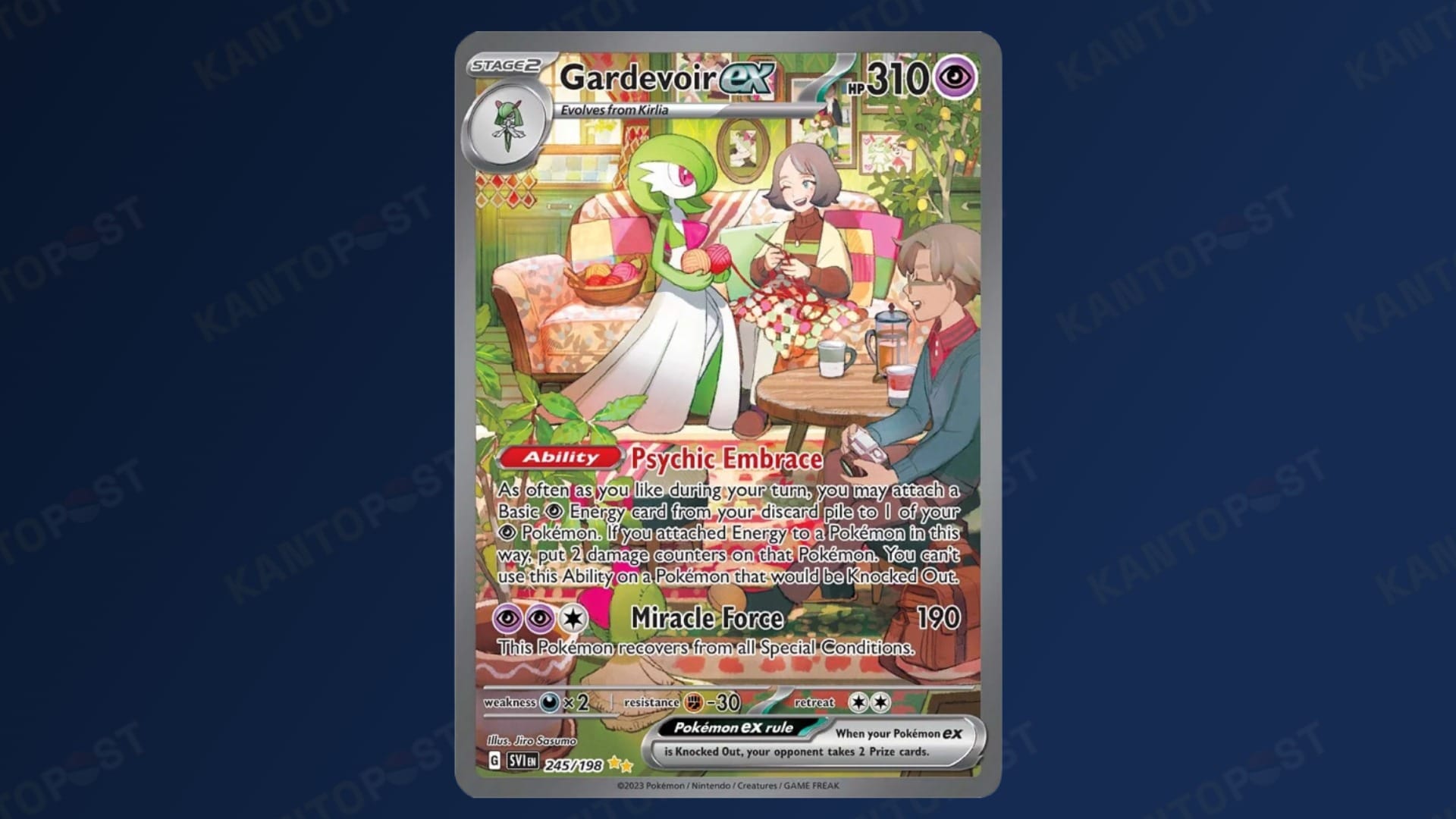Gardevoir ex #245 Pokémon card from Pokémon scarlet and violet